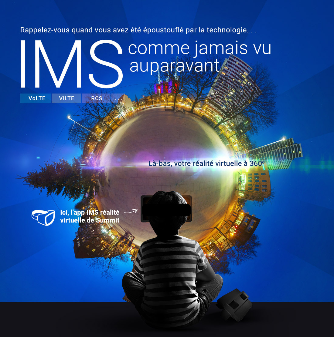 Remember when you were blown away by technology... IMS as never before seen. Out there you 360 degree virtual reality - In here, Summit VR IMS stack